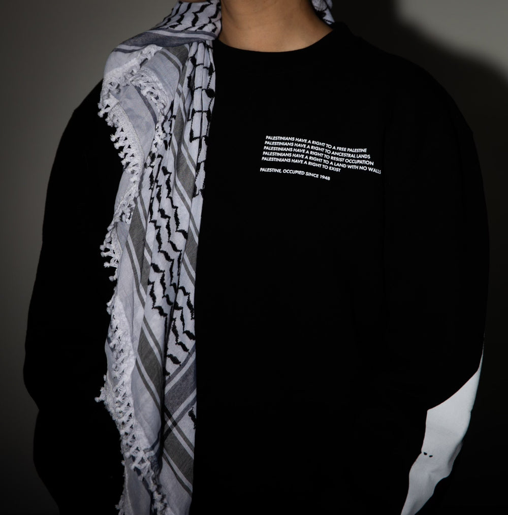 Palestnians Have A Right Statement Crewneck