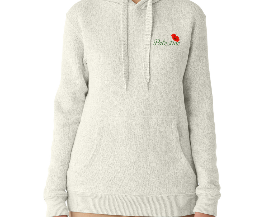 Palestine Poppy Knit Hoodie