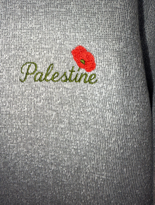 Palestine Poppy Knit Hoodie