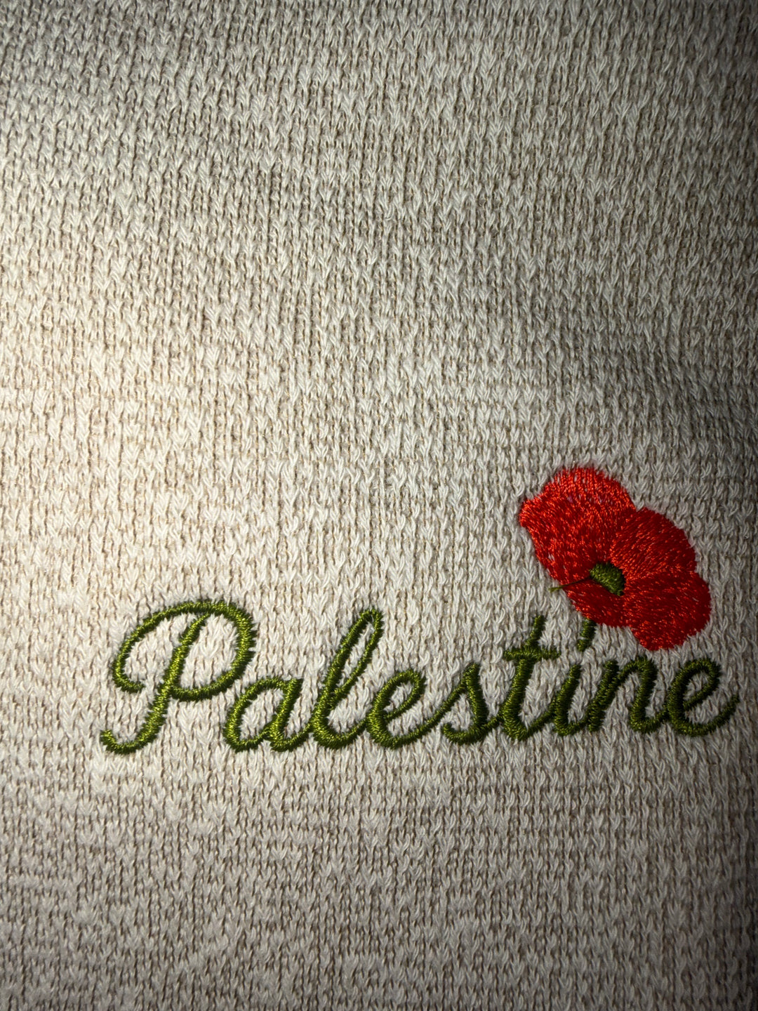 Palestine Poppy Knit Hoodie