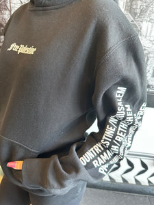 Free Palestine Sakhra (Dome)  Black Crew neck